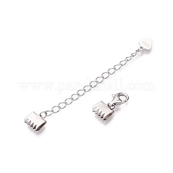 Anti-Tarnish 925 Sterling Silver Chain Extenders&nbsp;STER-N016-04P
