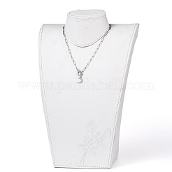 Non-Tarnish Moon 304 Stainless Steel Pendant Necklaces&nbsp;X-NJEW-JN02888-02