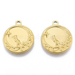 Ion Plating(IP) 201 Stainless Steel Pendants&nbsp;STAS-N098-188LG
