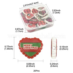 20Pcs Christmas Printed Opaque Acrylic Beads&nbsp;OACR-FS0002-53A