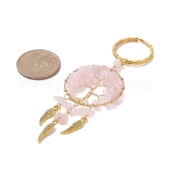 Woven Net/Web with Wing Pendant Keychain&nbsp;KEYC-JKC00481-01