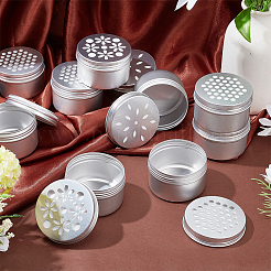 12Pcs 3 Style Aluminium Shallow Round Candle Tins&nbsp;AJEW-PH0004-83