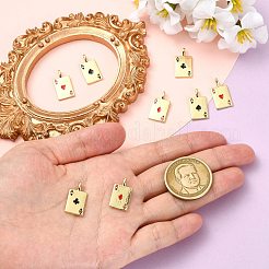 8Pcs 4 Styles Rack Plating Brass Cubic Zirconia Pendants&nbsp;KK-CJ0004-48