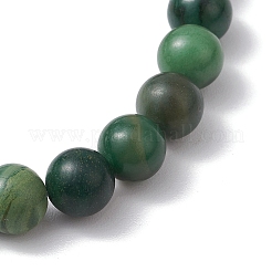 Round Natural African Jade Beads Stretch Bracelets for Women&nbsp;BJEW-JB11404