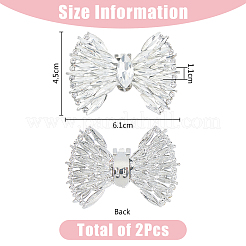 2Pcs Bowknot Shoe Decorations&nbsp;AJEW-FH0004-43