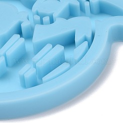 Castle with Bat Pendant Silicone Molds&nbsp;DIY-F109-09
