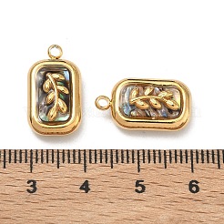 Natural Paua Shell Pendants&nbsp;STAS-C174-21G-01