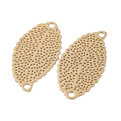 Rack Plating Brass Filigree Connector Charms&nbsp;KKC-D001-07KCG