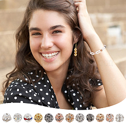 96Pcs 12 Colors Brass Rhinestone Beads&nbsp;KK-PH0011-02