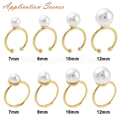 Brass Open Cuff Ring Settings&nbsp;KK-G518-04G-02