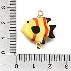 Ocean Themed Hand Painted Ceramic Porcelain Pendants&nbsp;PR-CBA0027-05G-02
