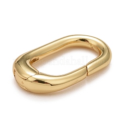 Rack Plating Brass Spring Gate Rings&nbsp;KK-M229-49G