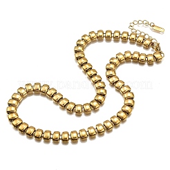 304 Stainless Steel Rectangle Link Chain Neklaces for Women&nbsp;NJEW-R024-01G