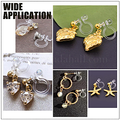 16Pcs 304 Stainless Steel Clip-on Earring Findings&nbsp;STAS-UN0051-64