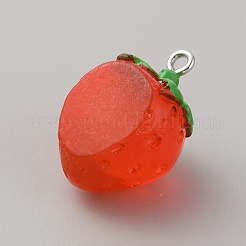Translucent Resin Pendants&nbsp;RESI-WH0026-96H