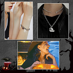 20Pcs 10 Styles 201 & 304 Stainless Steel Pendants&nbsp;STAS-SC0005-15