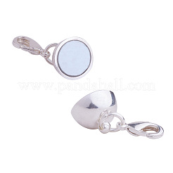 Round Brass Magnetic Clasps Converter&nbsp;KK-PH0012-02S