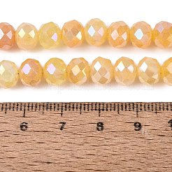 Electroplate Crackle Imitation Jade Glass Beads Strands&nbsp;LS-EGLA-Q131-02C-07