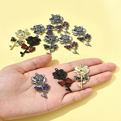 10Pcs 5 Colors Alloy Enamel Gothic Style Pendants&nbsp;FIND-FS0004-30