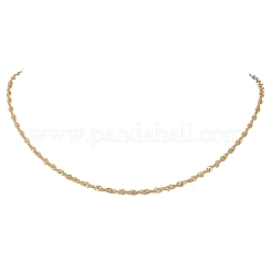 304 Stainless Steel Singapore Chain Necklaces for Women&nbsp;NJEW-JN05592