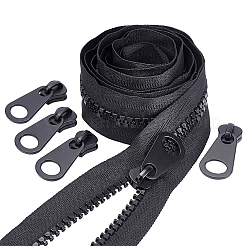Nylon Closed-end Zipper and Resin Zipper Sliders Zipper Head&nbsp;DIY-BC0011-68