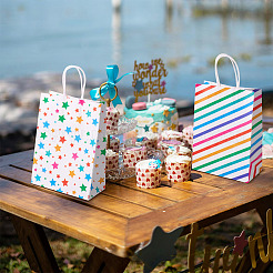 12Pcs 3 Styles Rectangle Paper Gift Bags&nbsp;ABAG-TA0001-84