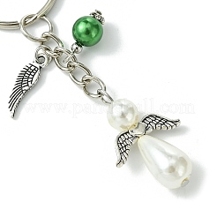 12Pcs 12 Colors Acrylic Imitation Pearl Keychians&nbsp;KEYC-JKC00891