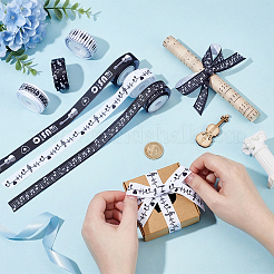 6 Rolls Polyester Ribbons&nbsp;SRIB-WH0011-490