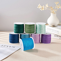 8 Rolls 8 Styles Nylon Braided Cord&nbsp;NWIR-YS0001-03