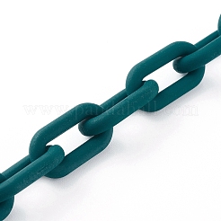 Handmade Rubberized Style Acrylic Cable Chains&nbsp;AJEW-JB00868-03