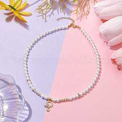 Shell Pearl Necklaces&nbsp;NJEW-JN04862