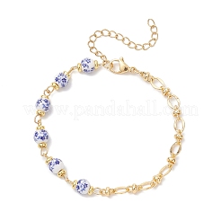 Brass Oval Link Chains Bracelets&nbsp;BJEW-JB12683