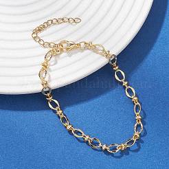 Brass Oval Link Chain Bracelets for Women&nbsp;BJEW-JB12678