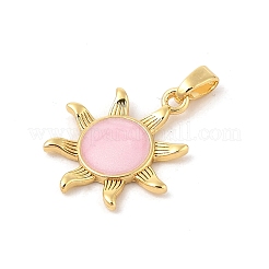 Brass Micro Pave Cubic Zirconia Pendants&nbsp;KK-R100-13G-01