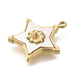 Ion Plating(IP) 304 Stainless Steel Pave Shell Pendants&nbsp;STAS-K263-71G