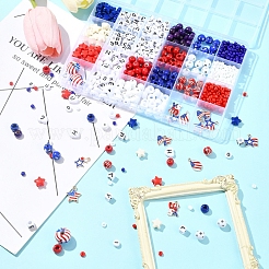 DIY Independence Day Jewelry Making Findings Kits&nbsp;DIY-FS0006-52