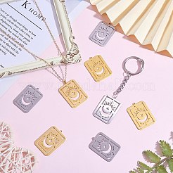 20Pcs 2 Colors 304 Stainless Steel Pendants&nbsp;STAS-SZ0003-11