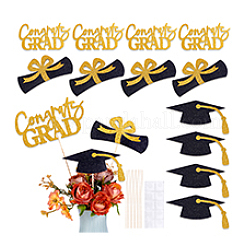 Paper Graduation Party Centerpiece Sticks&nbsp;DIY-WH0588-94C