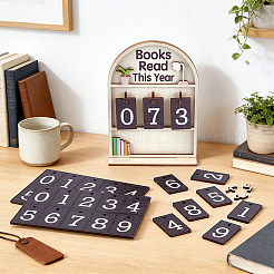 Arch Wood Books Read This Year Counter&nbsp;DIY-WH0899-973