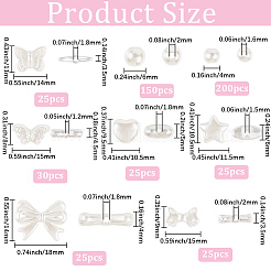 505Pcs 8 Styles ABS Plastic Imitation Pearl Beads&nbsp;KY-PA0001-04