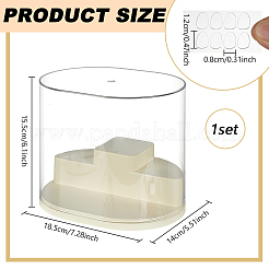 2-Tier ABS Plastic with PET Minifigures Display Cases&nbsp;CON-WH0095-145