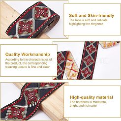12.25M 7 Colors Ethnic Style Polyester Ribbons&nbsp;OCOR-FG0001-23
