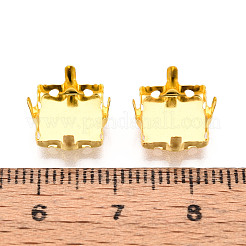201 Stainless Steel Sew on Prong Settings&nbsp;STAS-T032-08-10mm-G
