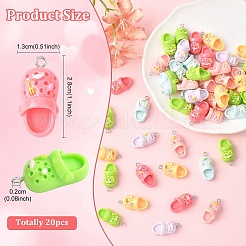 20Pcs Opaque Resin Pendants&nbsp;RESI-YW0005-49