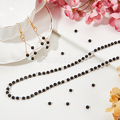Natural Obsidian Beads Strands&nbsp;G-PH0028-4mm-14