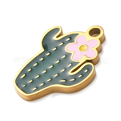 304 Stainless Steel Enamel Pendants&nbsp;STAS-K329-13G