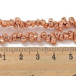 Electroplated Natural Lava Rock Beads Strands&nbsp;G-I360-U02-03