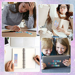 PEVA & Waterproof PVC Plastic Paper Stickers Set&nbsp;DIY-CP0008-01B
