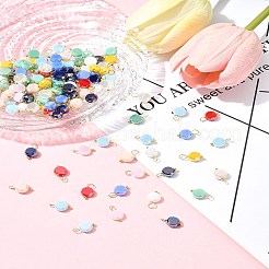 100Pcs Electroplate Glass Charms&nbsp;PALLOY-FZ00017
