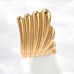 304 Stainless Steel Cuff Rings&nbsp;LS-RJEW-D306-10G